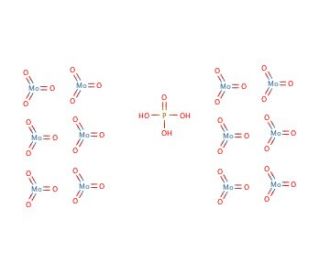 Phosphomolybdic acid solution (CAS 12026-57-2) - chemical structure image