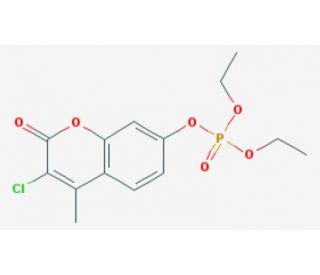 Phosphoric acid 3-chloro-4-methyl-2-oxo-2H-chromen-7-yl ester diethyl ester (CAS 321-54-0) - chemical structure image