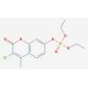 Phosphoric acid 3-chloro-4-methyl-2-oxo-2H-chromen-7-yl ester diethyl ester (CAS 321-54-0) - chemical structure image