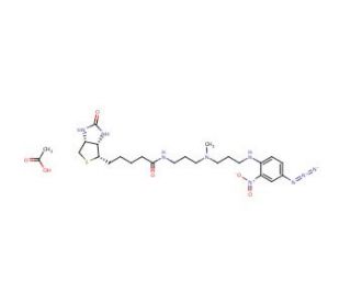 Photobiotin acetate salt (CAS 96087-38-6) - chemical structure image