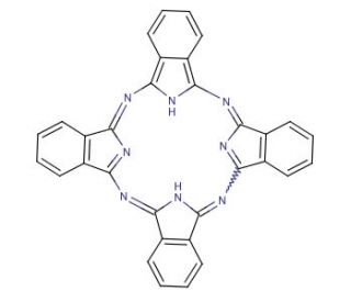 Phthalocyanine (CAS 574-93-6) - chemical structure image