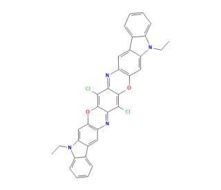 Pigment Violet 23 (CAS 6358-30-1) - chemical structure image