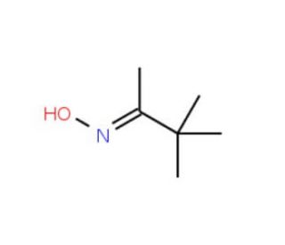 Pinacolone oxime (CAS 2475-93-6) - chemical structure image