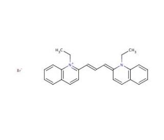 Pinacyanol bromide (CAS 2670-67-9) - chemical structure image