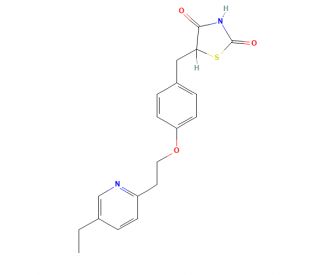 Pioglitazone (CAS 111025-46-8) - chemical structure image