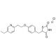 Pioglitazone hydrochloride (CAS 112529-15-4) - chemical structure image