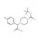 Piperazin-4-yl(4-methylphenyl)acetic acid, N1-BOC protected (CAS 885274-11-3) - chemical structure image