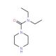 Piperazine-1-carboxylic acid diethylamide (CAS 119-54-0) - chemical structure image
