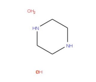Piperazine hydrogen phosphate monohydrate (CAS 18534-18-4) - chemical structure image