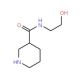 Piperidine-3-carboxylic acid (2-hydroxy-ethyl)-amide (CAS 496057-54-6) - chemical structure image