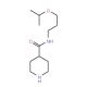Piperidine-4-carboxylic acid (3-isopropoxy-propyl)-amide - chemical structure image