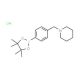 Piperidinomethyl-3-phenylboronic acid pinacol ester hydrochloride (CAS 1021186-08-2) - chemical structure image