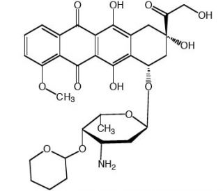 Pirarubicin (CAS 72496-41-4) - chemical structure image