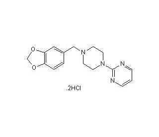 Piribedil dihydrochloride (CAS 78213-63-5) - chemical structure image