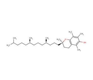 (&plus;)-&alpha;-Tocopherol (CAS 59-02-9) - chemical structure image