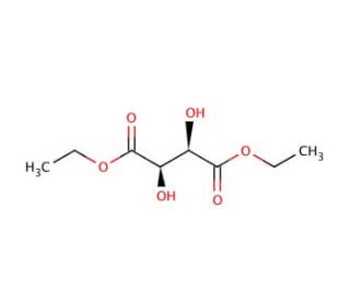 (&plus;)-Diethyl L-tartrate (CAS 87-91-2) - chemical structure image