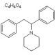 (±)-1-(1,2-Diphenylethyl)piperidine maleate (CAS 207461-99-2) - chemical structure image