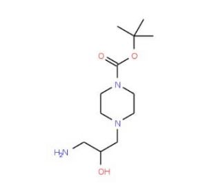 (&plusmn;)-1-Amino-3-N-(4&prime;-Boc-piperazinyl)-2-propanol (CAS 811841-98-2) - chemical structure image