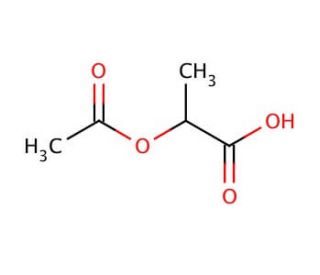 (&plusmn;)-2-Acetoxypropionic acid (CAS 535-17-1) - chemical structure image