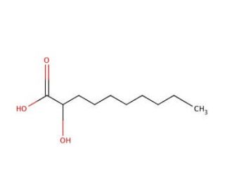 (&plusmn;)-2-Hydroxydecanoic acid (CAS 5393-81-7) - chemical structure image