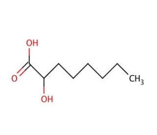 (&plusmn;)-2-Hydroxyoctanoic acid (CAS 617-73-2) - chemical structure image