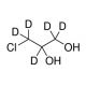 (±)-3-Chloro-1,2-propane-1,1,2,3,3-d5-diol (CAS 342611-01-2) - chemical structure image