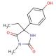 (±)-4-Hydroxy Mephenytoin (CAS 61837-65-8) - chemical structure image