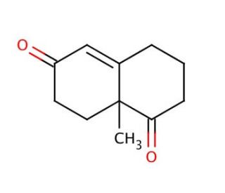 (&plusmn;)-8a-Methyl-3,4,8,8a-tetrahydro-1,6(2H,7H)-naphthalenedione (CAS 20007-72-1) - chemical structure image