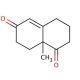 (±)-8a-Methyl-3,4,8,8a-tetrahydro-1,6(2H,7H)-naphthalenedione (CAS 20007-72-1) - chemical structure image