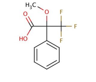 (&plusmn;)-&alpha;-Methoxy-&alpha;-trifluoromethylphenylacetic acid (CAS 81655-41-6) - chemical structure image