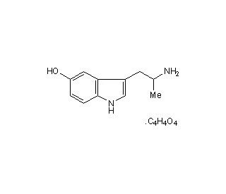(&plusmn;)&alpha;-Methylserotonin maleate (CAS 304-52-9) - chemical structure image