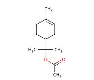 (&plusmn;)-&alpha;-Terpinyl acetate (CAS 80-26-2) - chemical structure image