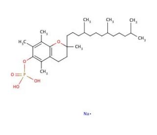 (&plusmn;)-&alpha;-Tocopherol phosphate disodium salt (CAS 60934-46-5) - chemical structure image