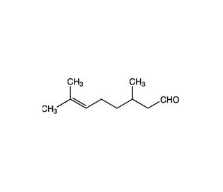 (&plusmn;)-Citronellal (CAS 106-23-0) - chemical structure image
