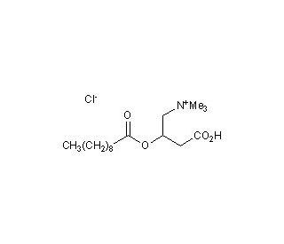 (&plusmn;)-Decanoylcarnitine chloride (CAS 14919-36-9) - chemical structure image