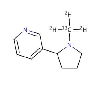 (&plusmn;)-Nicotine-13CD3 (CAS 909014-86-4) - chemical structure image