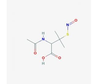 (&plusmn;)-S-Nitroso-N-acetylpenicillamine (CAS 79032-48-7) - chemical structure image