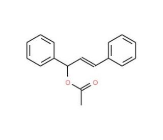 (&plusmn;)-trans-1,3-Diphenylallyl acetate (CAS 87751-69-7) - chemical structure image