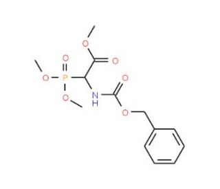 (&plusmn;)-Z-&alpha;-Phosphonoglycine trimethyl ester (CAS 88568-95-0) - chemical structure image