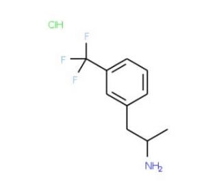 (&plus;)-Norfenfluramine hydrochloride (CAS 37936-89-3) - chemical structure image