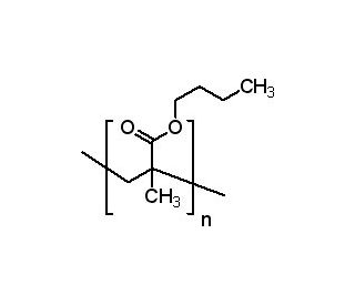 Poly(butyl methacrylate) (CAS 9003-63-8) - chemical structure image