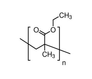 Poly(ethyl methacrylate) (CAS 9003-42-3) - chemical structure image