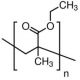 Poly(ethyl methacrylate) (CAS 9003-42-3) - chemical structure image