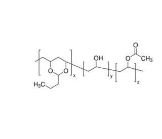 Poly(vinyl butyral-co-vinyl alcohol-co-vinyl acetate) (50,000-80,000) - chemical structure image