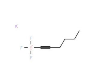 Potassium 1-hexynyltrifluoroborate (CAS 244301-59-5) - chemical structure image