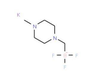 Potassium 1-methyl-4-trifluoroboratomethylpiperazine (CAS 1015484-22-6) - chemical structure image