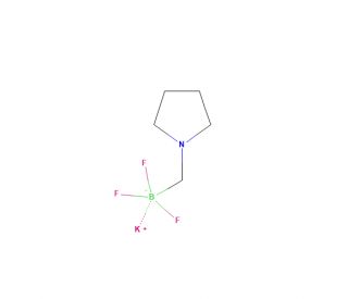 Potassium 1-trifluoroboratomethylpyrrolidine (CAS 888711-53-3) - chemical structure image