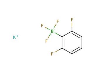 Potassium 2,6-difluorophenyltrifluoroborate (CAS 267006-25-7) - chemical structure image