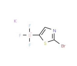 Potassium 2-bromothiazole-5-trifluoroboronate (CAS 1150654-69-5) - chemical structure image