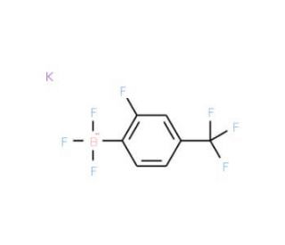Potassium 2-fluoro-4-(trifluoromethyl)phenyltrifluoroborate (CAS 1150655-12-1) - chemical structure image